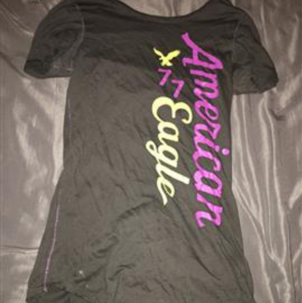 Plain black shirt with design